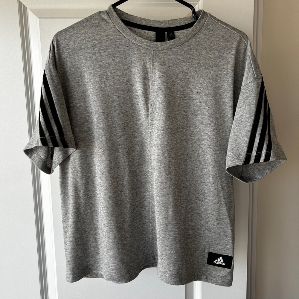 Adidas Primegreen Loose Fit Tee Gray/Black